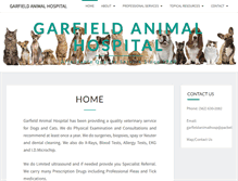 Tablet Screenshot of garfieldanimalhospital.com
